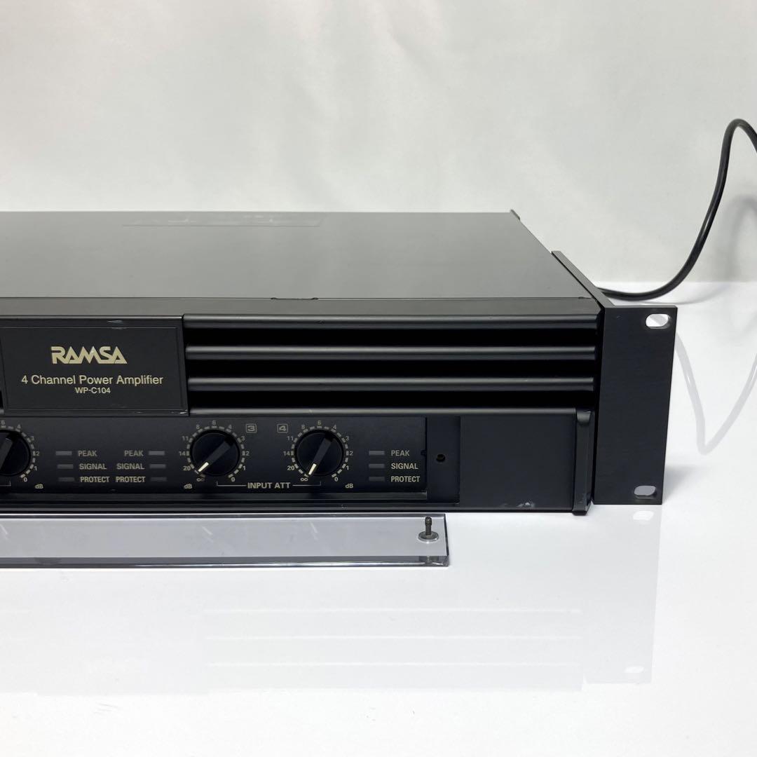 RAMSA WP-C104 4チャンネルパワーアンプ ラムサ Panasonic パナソニック ブラック (返品保証) (追加写真掲載あり)_画像4