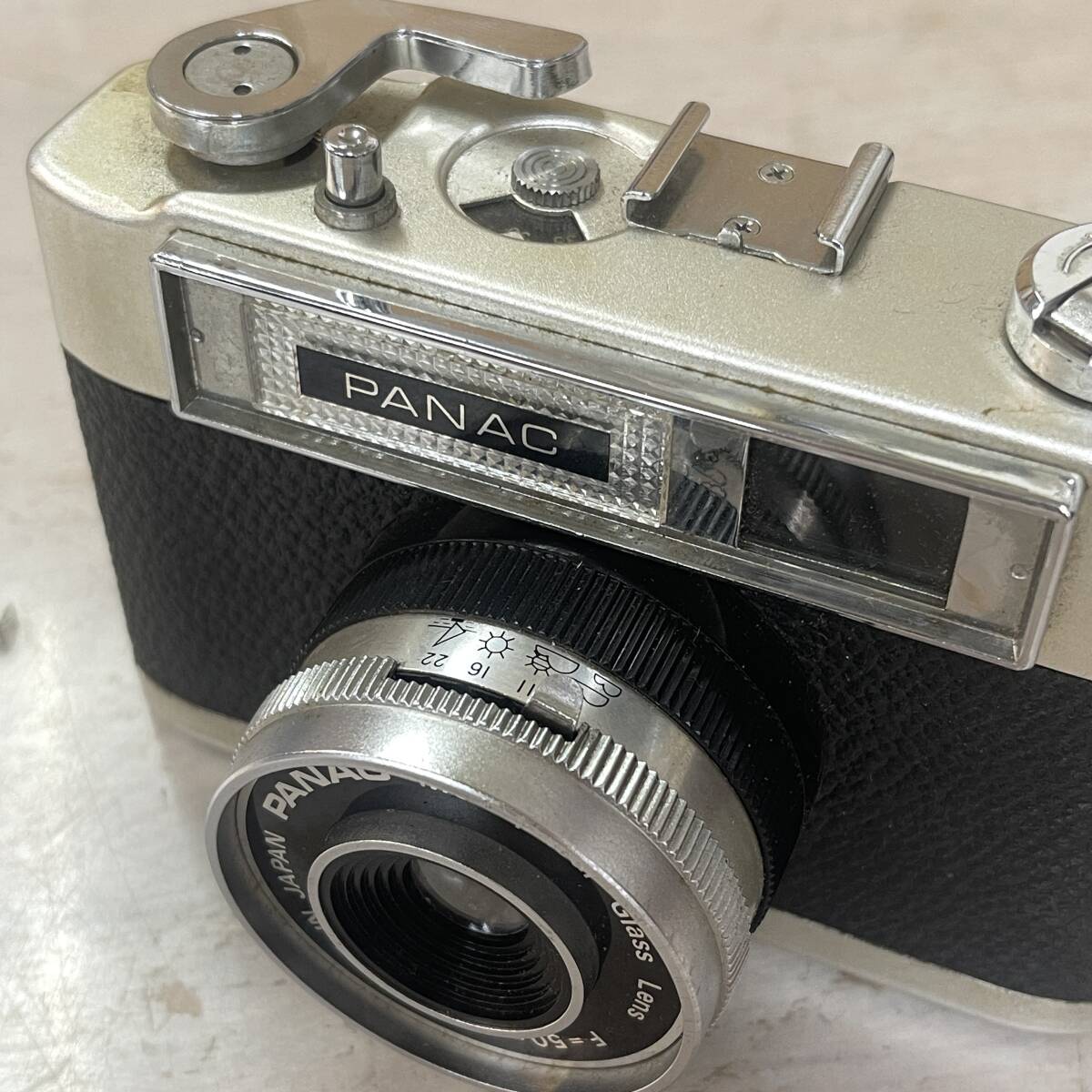 3600　PANAC パナック フィルムカメラ MADE IN JAPAN Glass Lens F-50mm シャッター動作のみ確認済　中古品_画像8