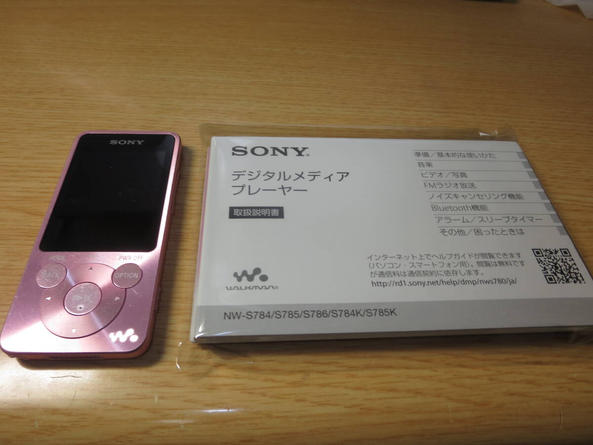 1円～最落無 ソニーウォークマン NW-S785 ライトピンク 大容量16GBの画像1