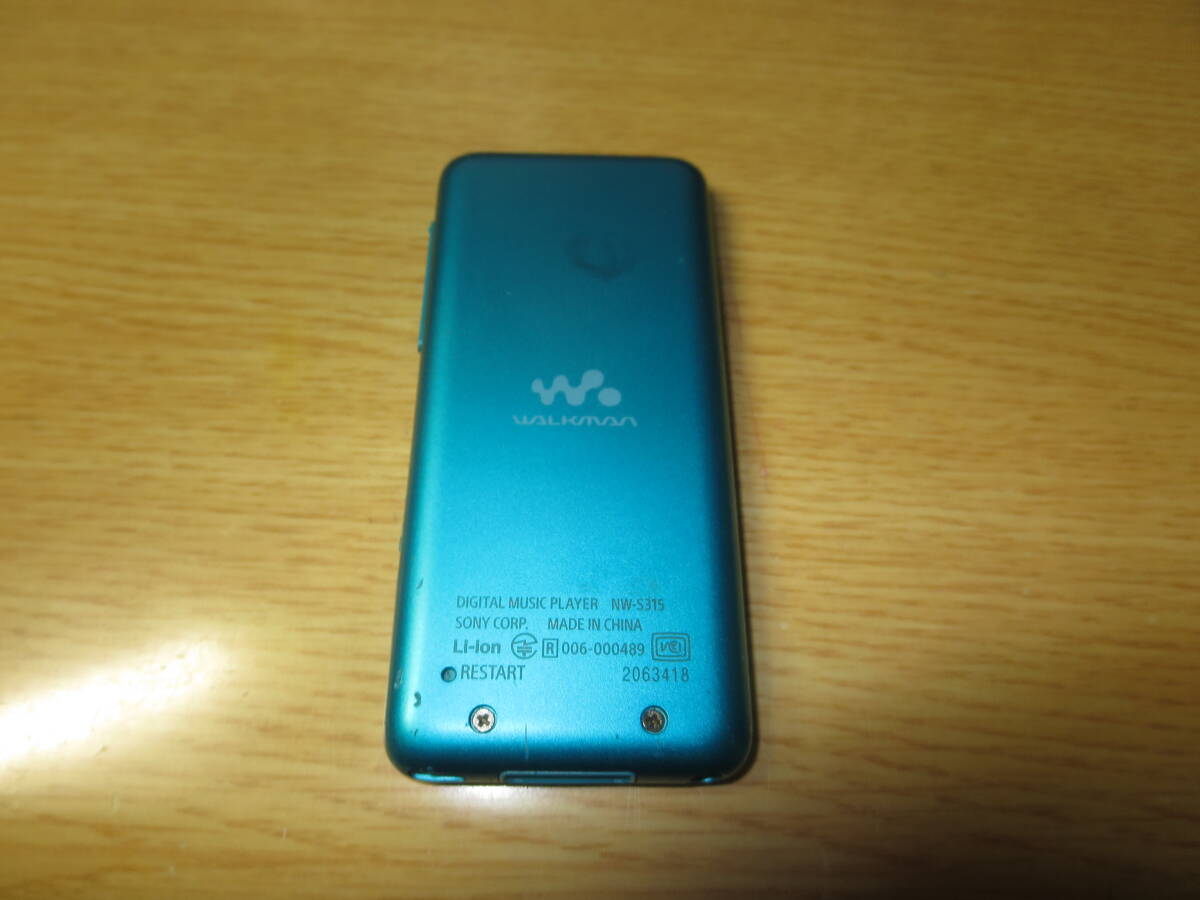 1円～最落無 ソニーウォークマン NW-S315 ブルー 大容量16GB 難ありの画像2