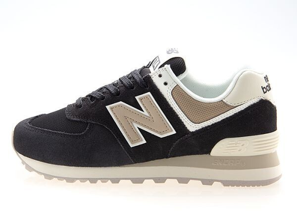 新品/NEW BALANCE/ニューバランス/WL574DK2/レディースサイズ/BLACK/BEIGE/WHITE/ブラック/ベージュ/ホワイト/ワイズD/24.0cm_画像2