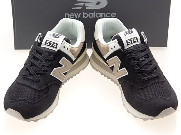 新品/NEW BALANCE/ニューバランス/WL574DK2/レディースサイズ/BLACK/BEIGE/WHITE/ブラック/ベージュ/ホワイト/ワイズD/24.0cm_画像1