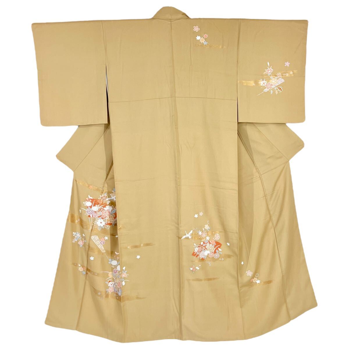 付下げ・長襦袢セット 附下 付け下げ 訪問着 袷着物 きもの フォーマル リサイクル着物 kimono 中古 仕立て上がり 身丈154.5cm 裄丈64cm_画像5