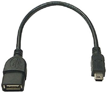 【vaps_2】【中古品】miniUSB ホストケーブル miniUSB(オス)-USB-A(メス) 14cm 延長ケーブル 送込_画像1