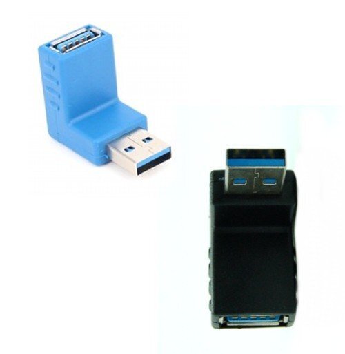 【vaps_6】USB3.0 方向変換アダプター 《下向き》 Aメス-Aオス 90度 送込の画像1