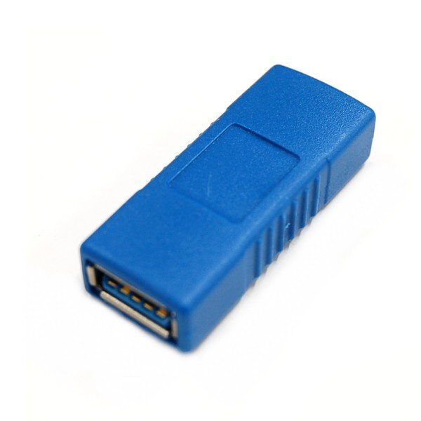 【VAPS_1】USB3.0 変換アダプター 《ブルー》 USB3.0A(メス)-USB3.0A(メス) 延長 アダプター LY-8013-BL 送込の画像2