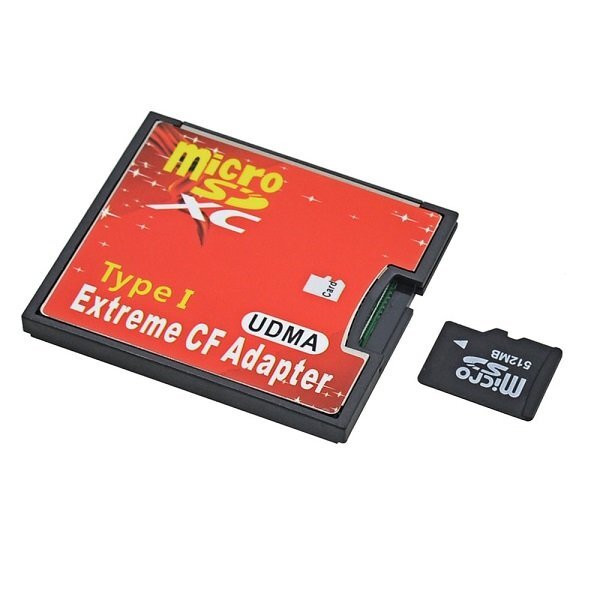 【vaps_2】microSDカードをCFカードTypeIに変換 アダプター 《シングルスロット》 UDMA対応 micro SDカード CFカード 変換 送込_画像2