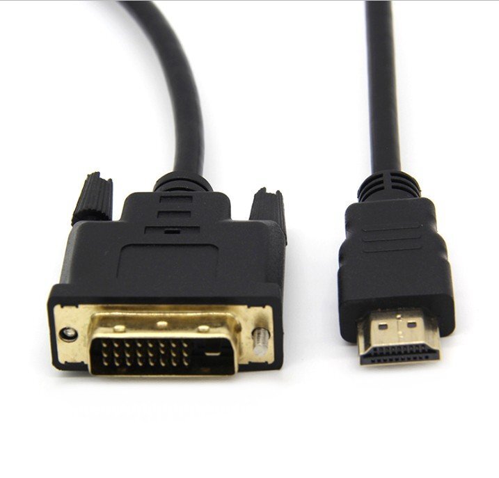 【vaps_4】DVI-HDMI 変換ケーブル 《1.8m》 双方向 DVI-D (24+1ピン) オス - HDMI (Aタイプ) オス 送込の画像1