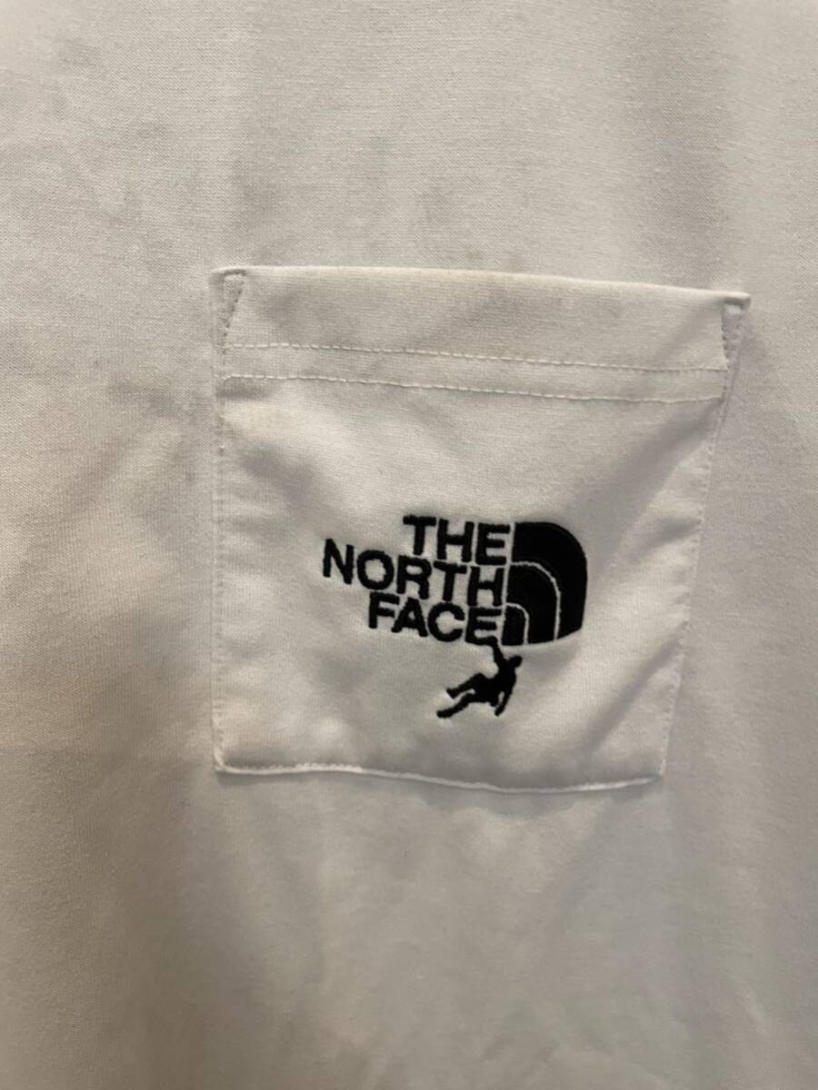 【ジャンク品】ザノースフェイス THE NORTH FACE Tシャツ Lサイズ 色移りあり NT12391Rの画像2