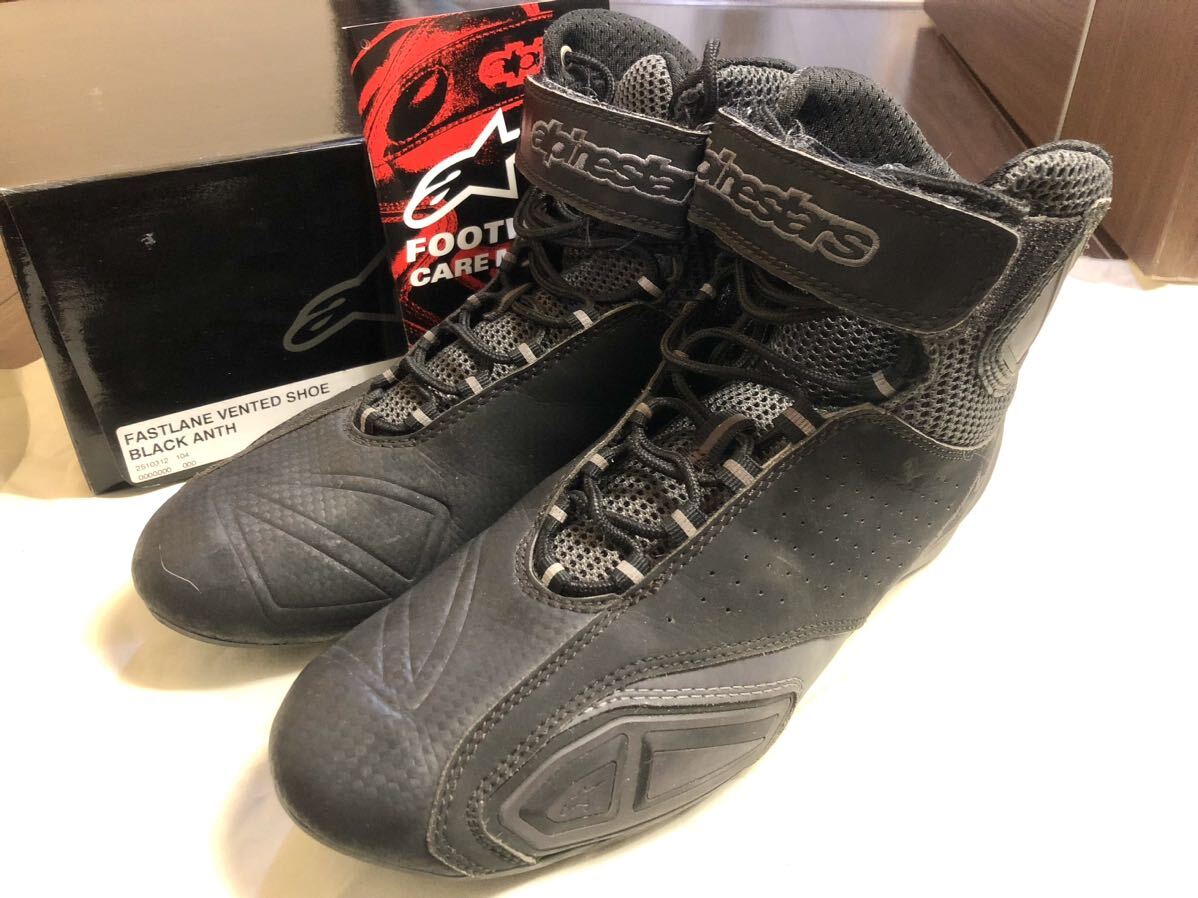 alpinestars FASTLANE VENTED アルパインスターズ ライディングシューズ 黒 US7 EURO39_画像9