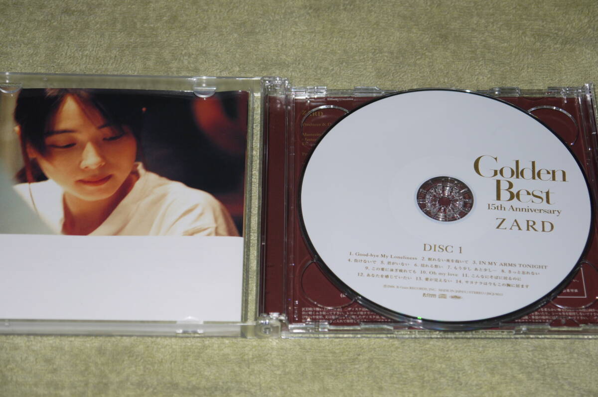 ZARD　Golden Best 15th Anniversary (通常盤)CDアルバム (2CD) (2006年)クリックポスト発送 _画像4