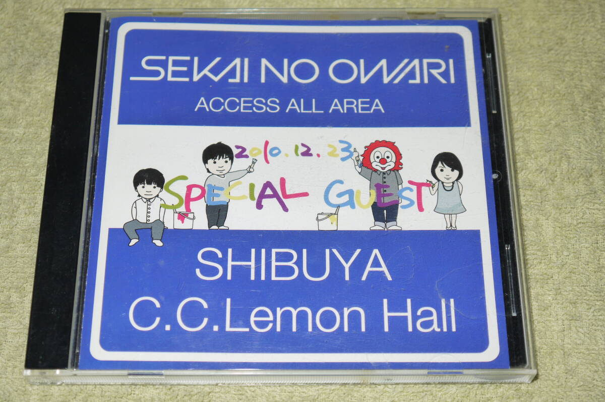 SEKAI NO OWARI SHIBUYA C.C.Lemon Hall　DVD 帯付　 クリックポスト発送_画像1