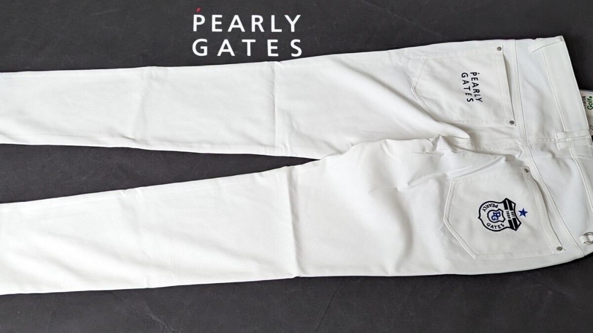 ★新品正規品春夏 PEARLYGATES/パーリーゲイツ ドビーストレッチパンツ 6(LL) 白の透け防止、汚れ防止、紫外線防止、接触冷感の画像8