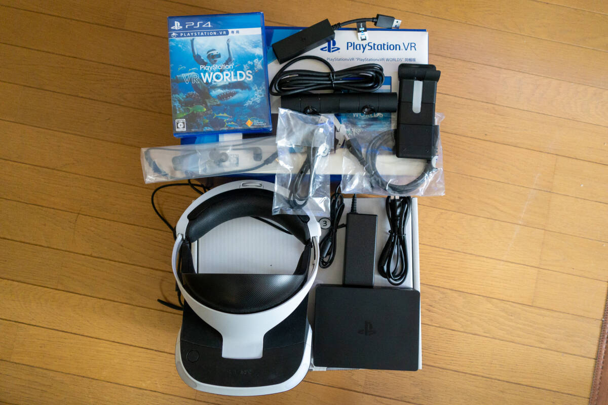 [ used |2TB SSD exchangeable ending ]PS4 Pro CUH-7200BB02 PlayStation 4 Pro gray car -* white PSVR other set 