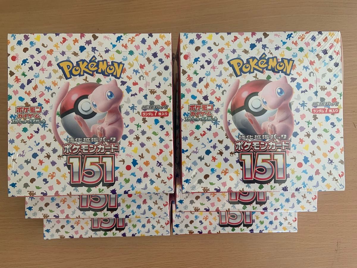 ポケモンカード　ポケカ　151 シュリンク付き　6BOX ポケモン