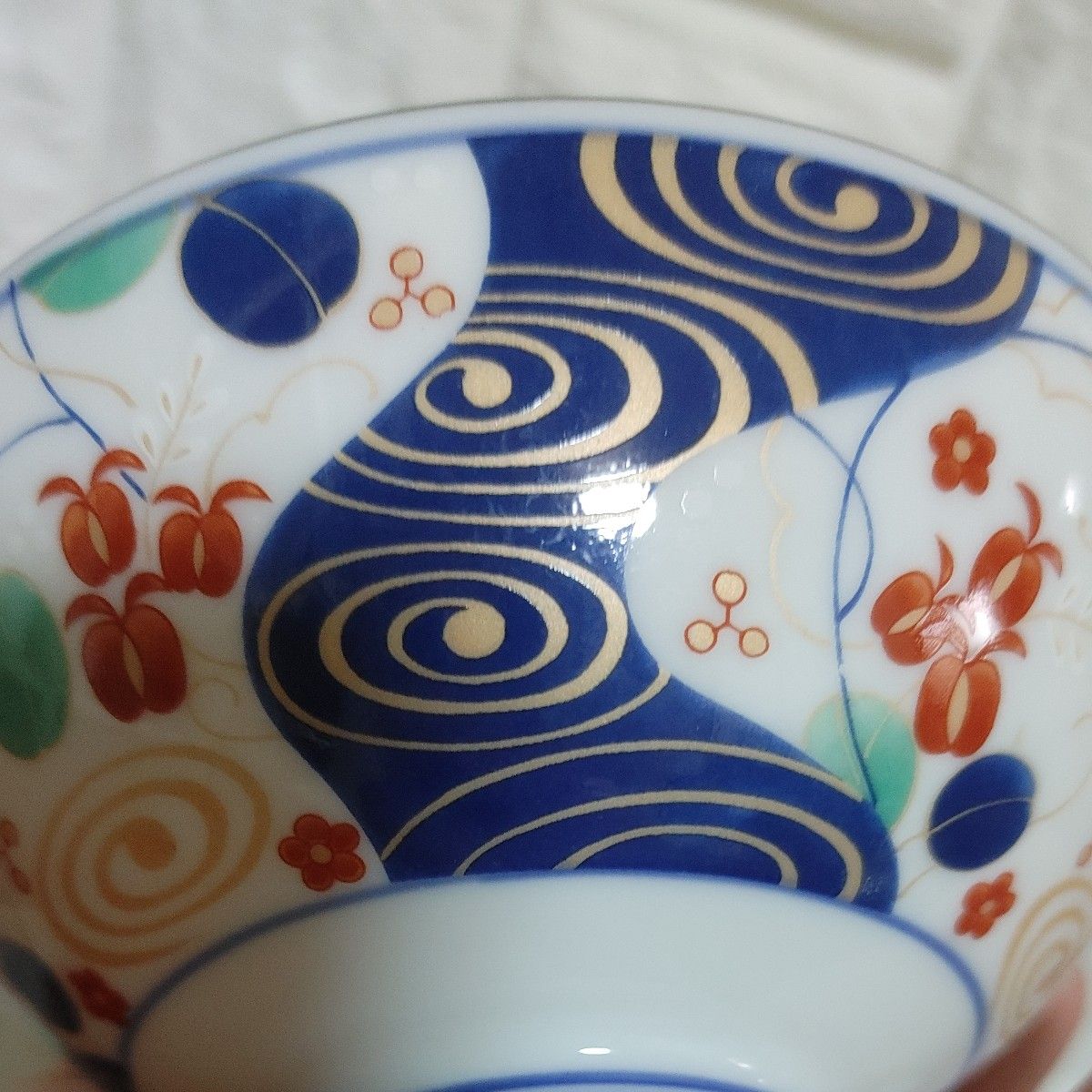 色絵 飯碗3つと小鉢3つ　長期保存未使用　骨董品　食器　茶碗