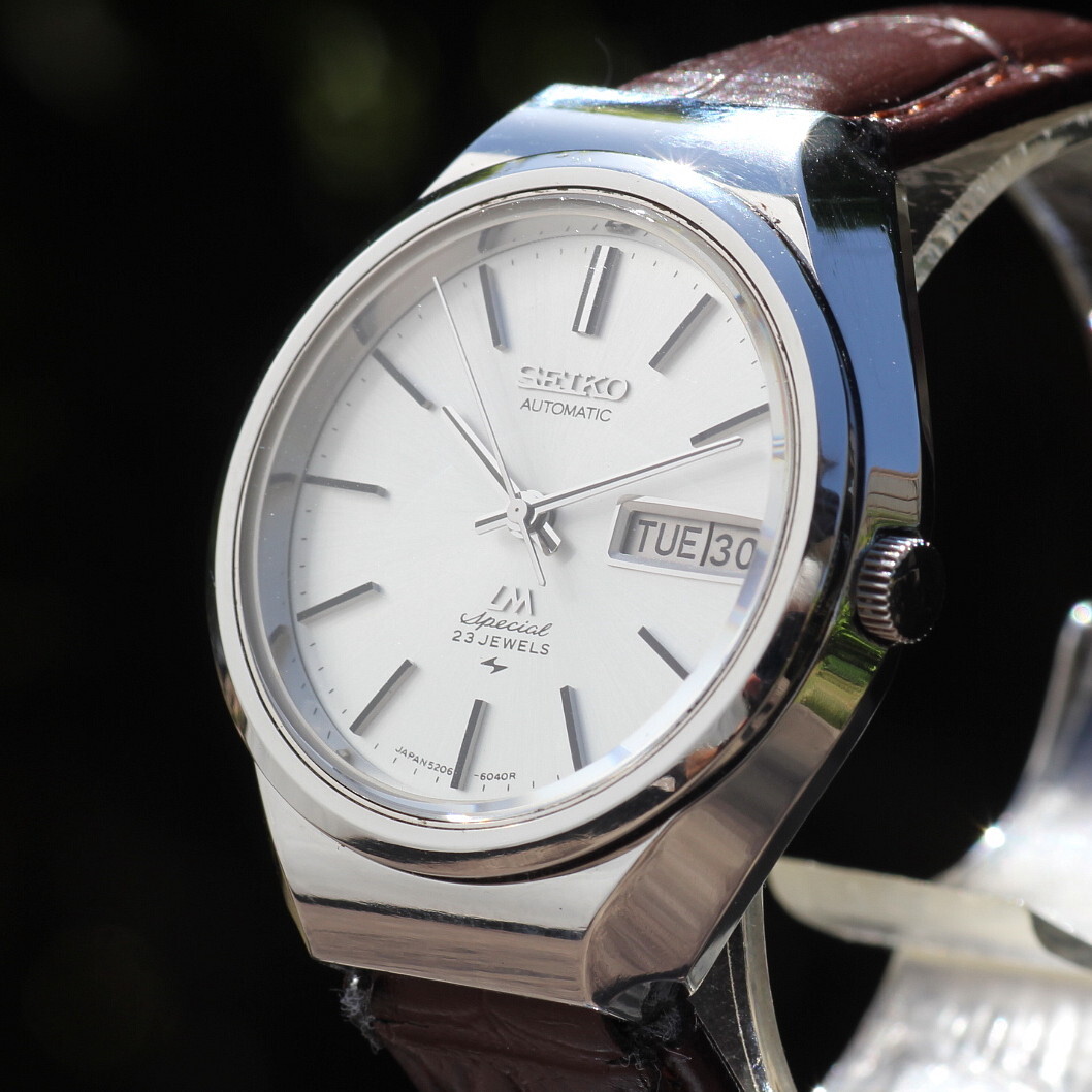 稼働品 SEIKO セイコー ロードマチック スペシャル LORD MATIC SPECIAL LM 5206-6120 ハイビート 28800振動 自動巻き _画像3