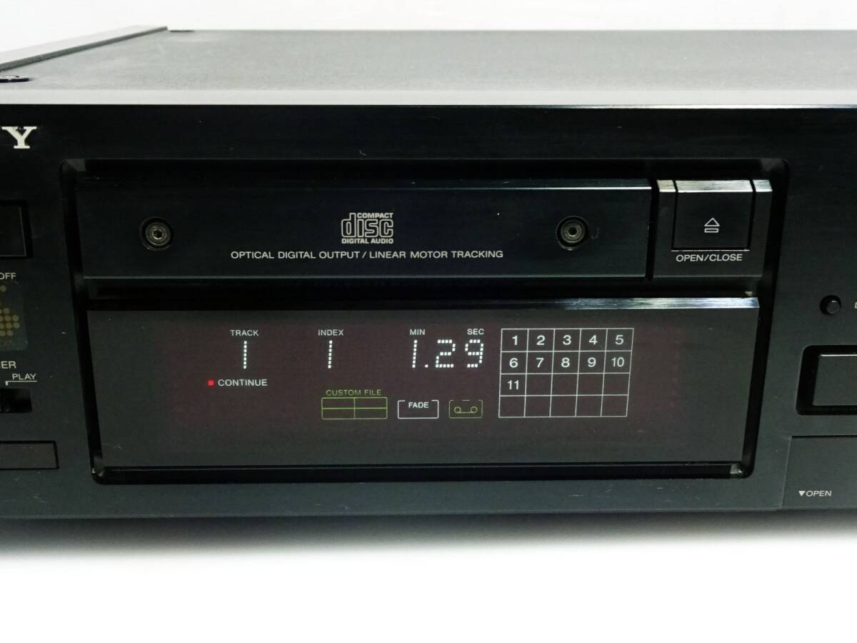 SONY ソニー ■ CDP-X55ES CDプレーヤー CDデッキ オーディオ機器 音響機材 動作品 ■ 管46194_画像2