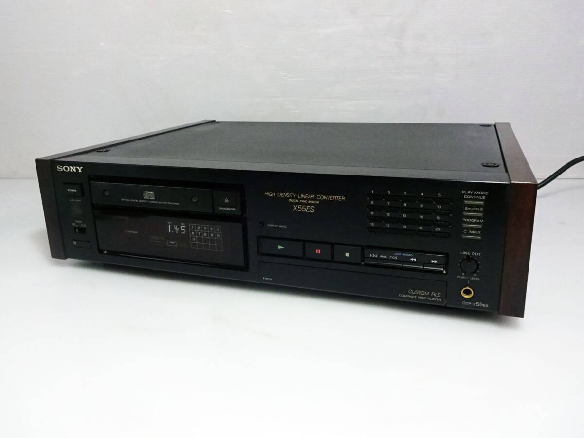 SONY ソニー ■ CDP-X55ES CDプレーヤー CDデッキ オーディオ機器 音響機材 動作品 ■ 管46194_画像1