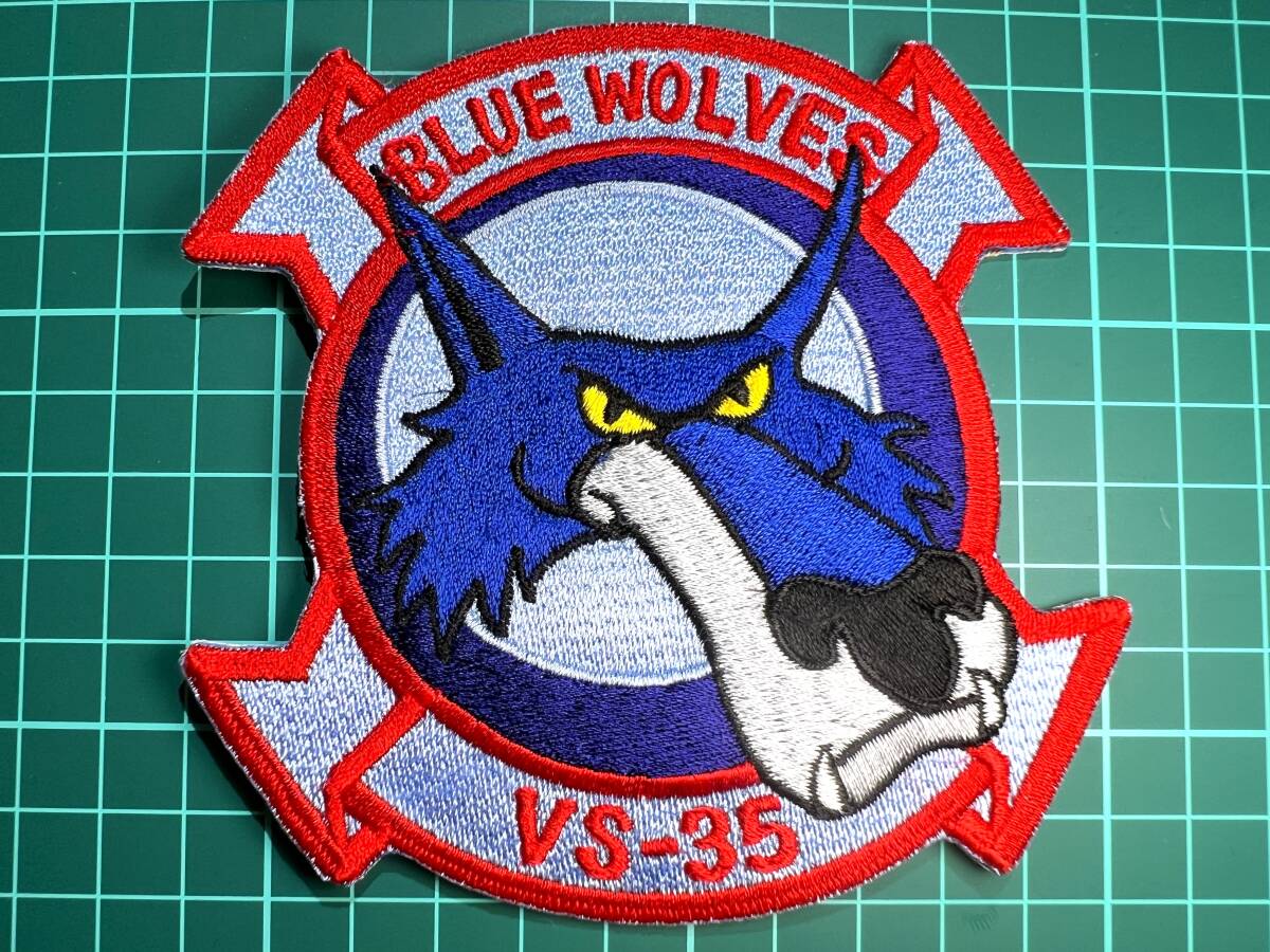 (ラスト1枚)【レア:ダイヤモンド商会作成】VS-35 Blue Wolves 部隊章 (Final:S-3B/CVN-74/CVW-14/NK-7xx) R25_画像1