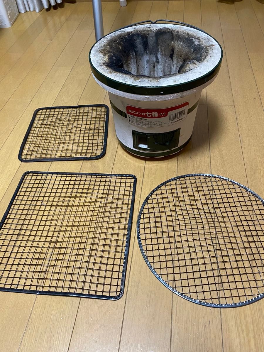 能登炭火コンロ 中古 値下げ 能登 炭火コンロ七輪M昭光物産株式会社 七輪炭火焼BBQしちりん