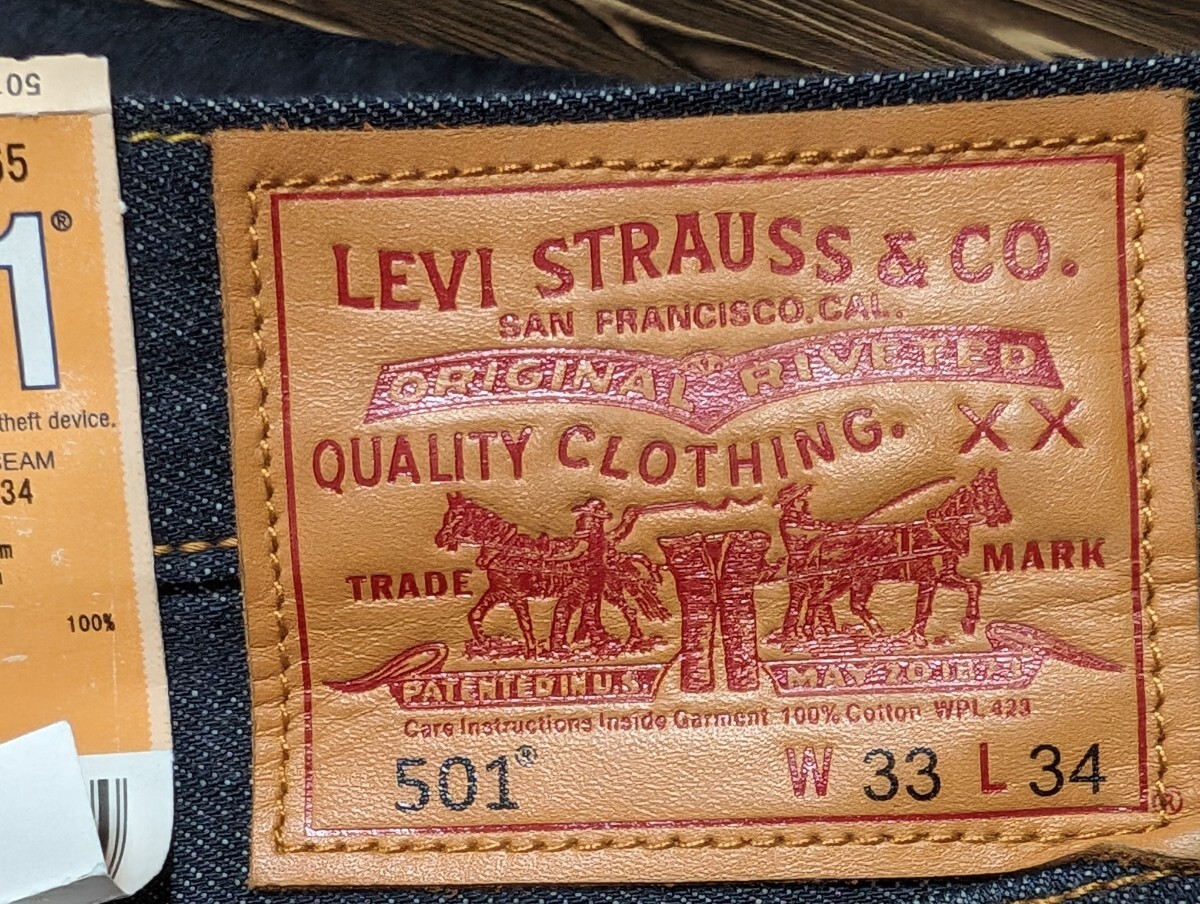 [ unused ]LEVI\'S 501 red ear attaching rigid jeans 00501-1165 dark blue Levi's 