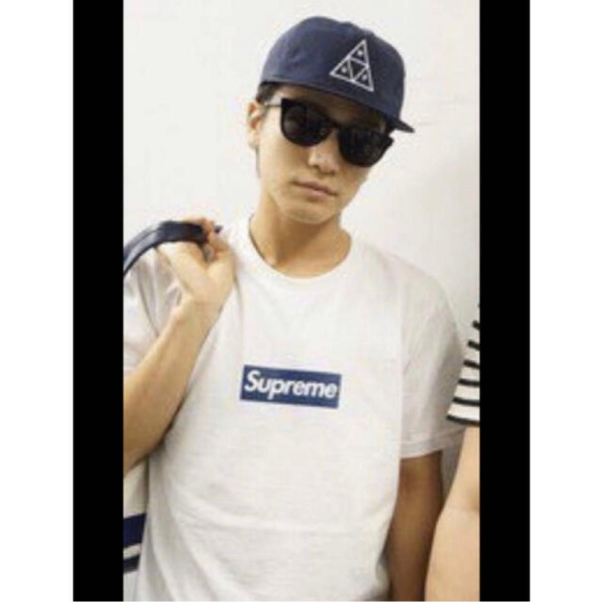 希少 新品タグ付き Supreme Box Logo New York Yankees ネイビー