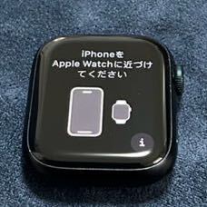 Apple Watch Series 7 GPSモデル 41mm ミッドナイトアルミニウムケースとミッドナイトスポーツバンド MKMX3J/A_画像2