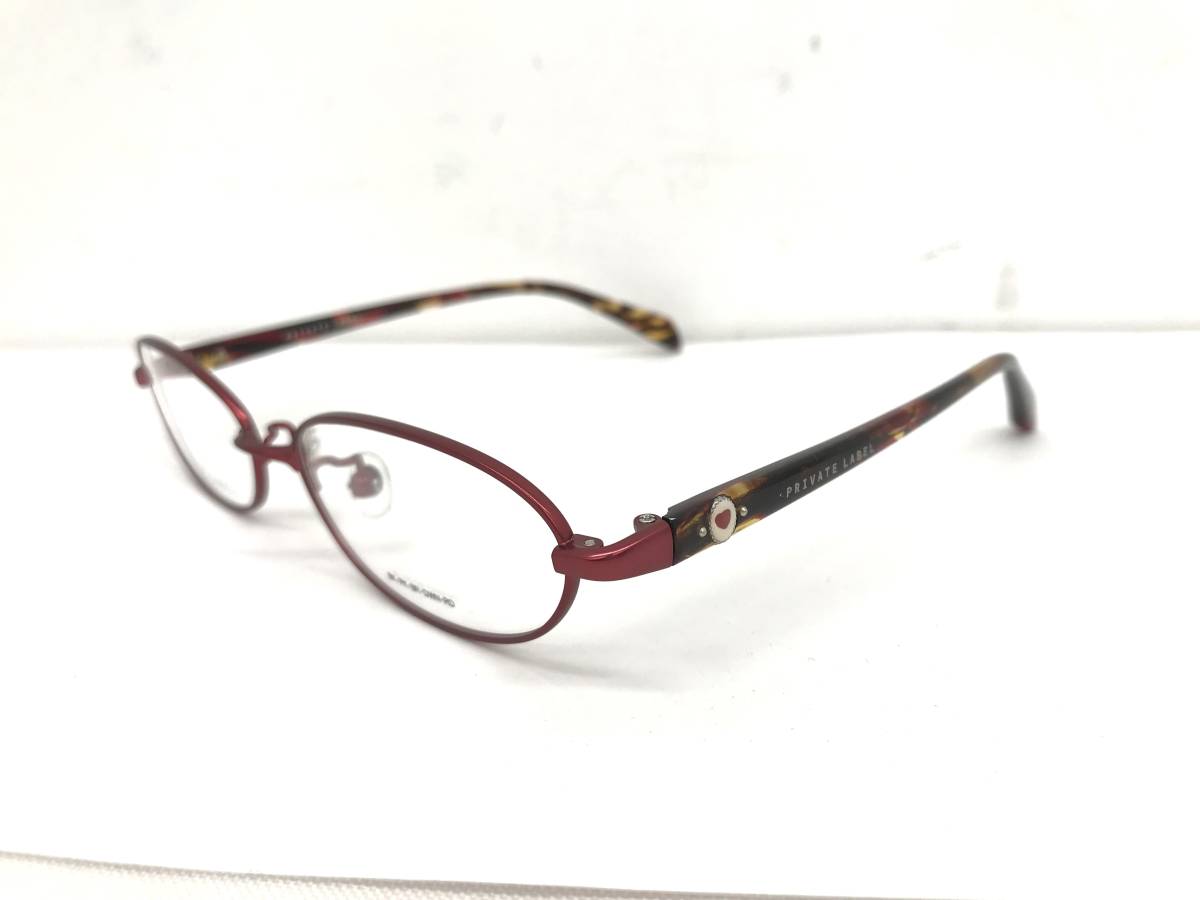 43K-122 新品 未使用 眼鏡 メガネフレーム PRIVATE LABEL オーバル フルリム シンプル プライベートレーベル 女性 レディース 男性 メンズ_画像1