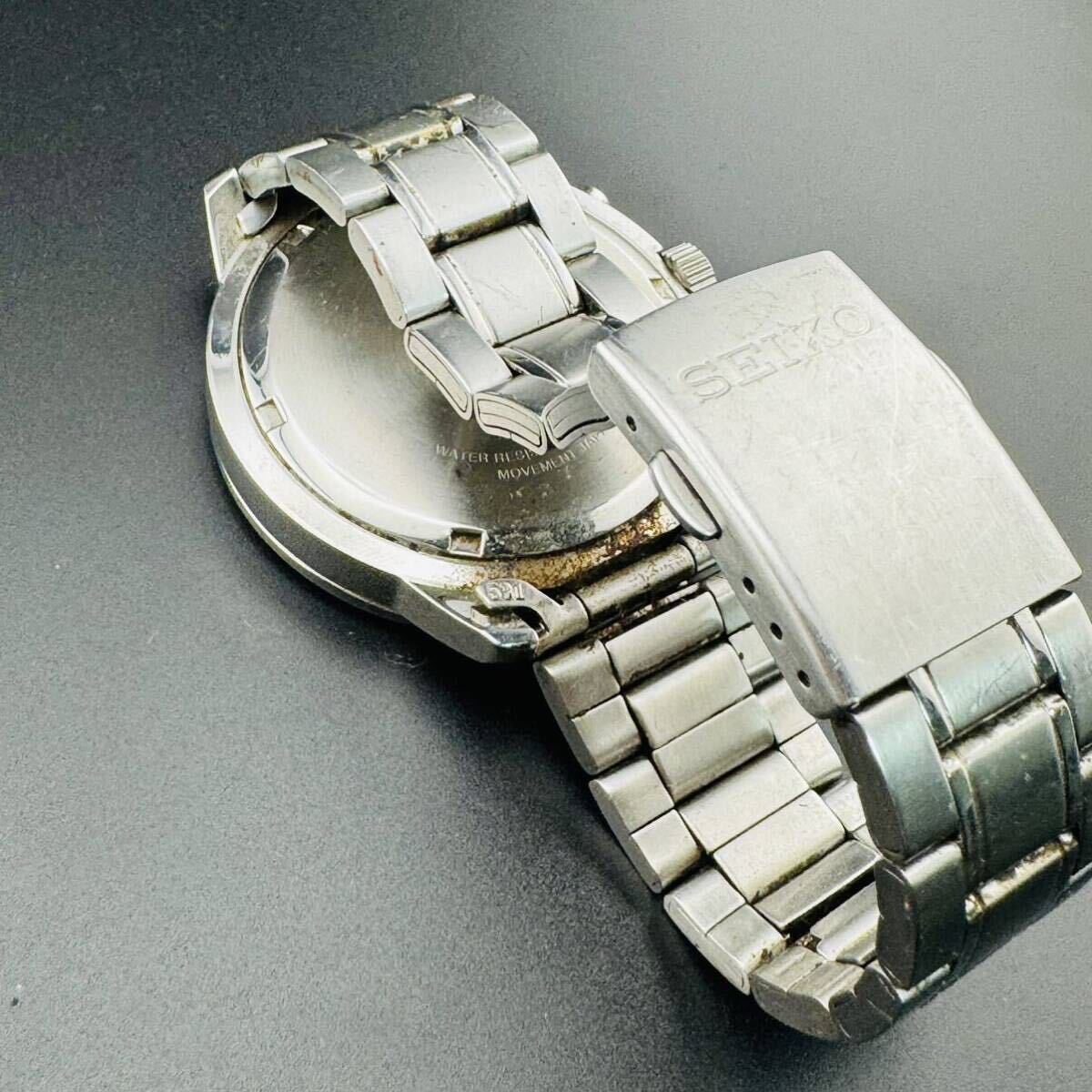 SEIKO/セイコー クロノグラフ 4T57-00B0 アナログ クォーツ メンズ 腕時計USED 動作確認済み!ジャンク品 時計 SEIKO QUARTZの画像4