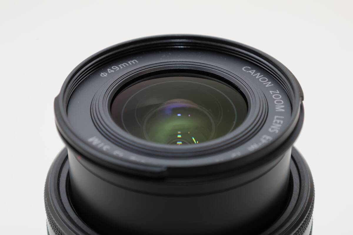 【美品】Canon キャノン EF-M 15-45mm F3.5-6.3 IS STM　純正レンズフード付き_画像3