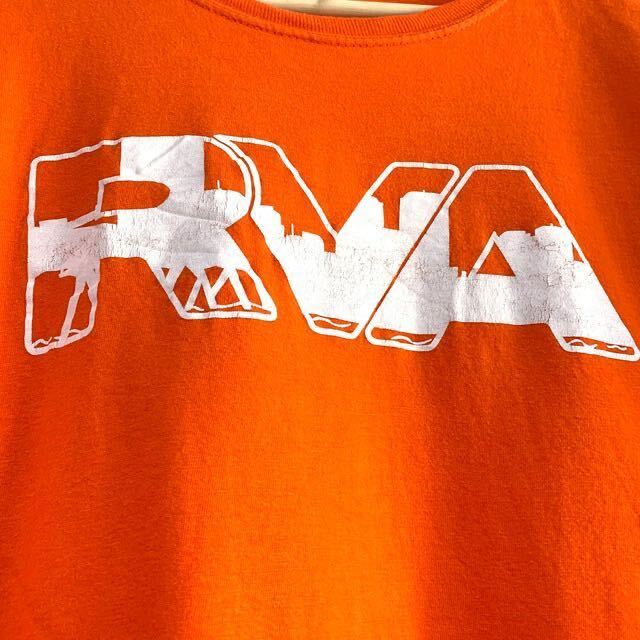 輸入古着 RVA アドバタイジングTシャツ 自転車レース オレンジ オーバーサイズ GILDAN ギルダン_画像4