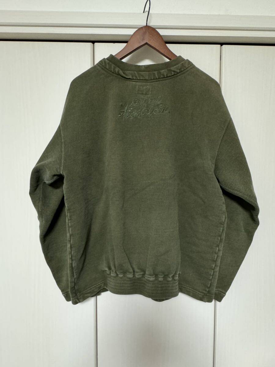 TENDERLOIN CREW NECK SWEAT OLIVE Sサイズ_画像3