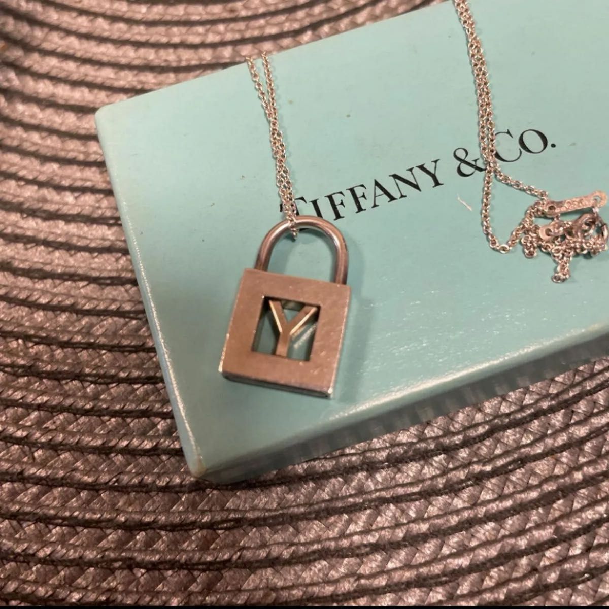 ティファニー Yガデナイニシャル南京錠 極希少 Tiffany&Co ティファニー イニシャル Y カデナ ロック