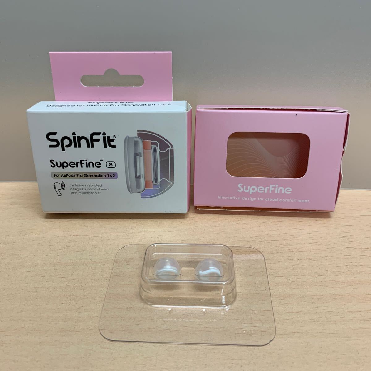 y051405m SpinFit スピンフィット SuperFine AirPodsPro専用 第1 & 第2世代 対応 イヤーピース Sサイズ 1ペア