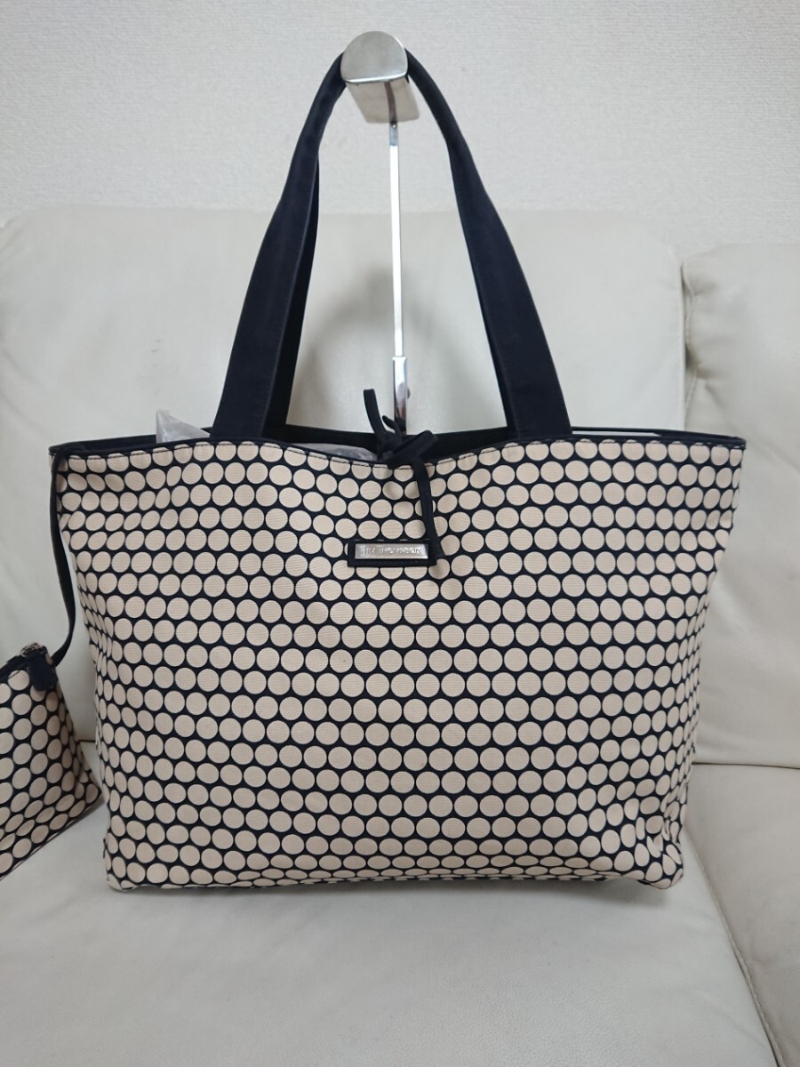 美品【JIM THOMPSON ジムトンプソン】トートバッグ ポーチ付き 美品【JIM THOMPSON ジムトンプソン】トートバッグ ポーチ付き