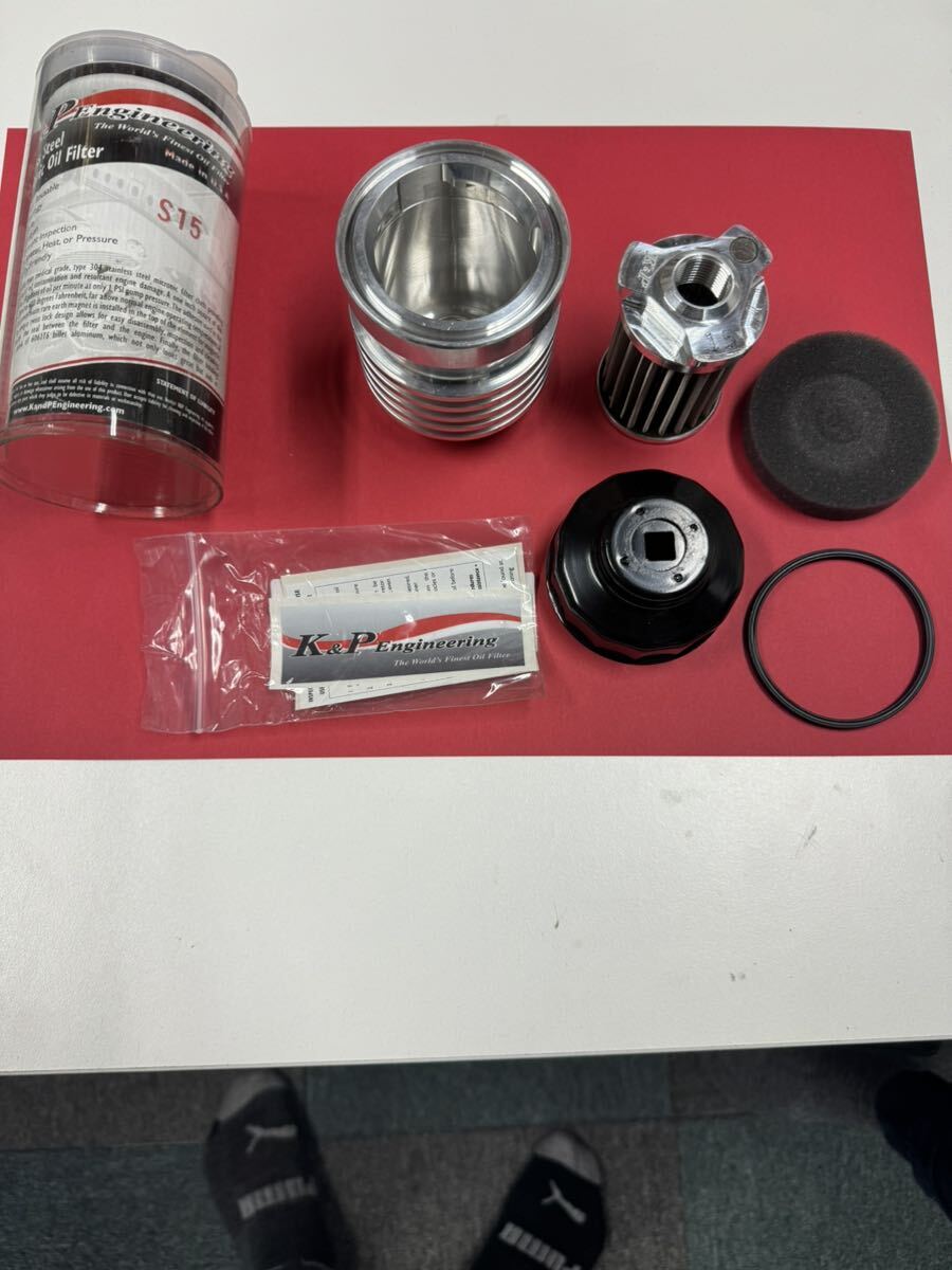 K&P engineer ring product number S15 height performance oil filter high capacity type oil element 3/4X16 R32 R33 R34 GTR AE86 AE92 AE101 AE111 NV350