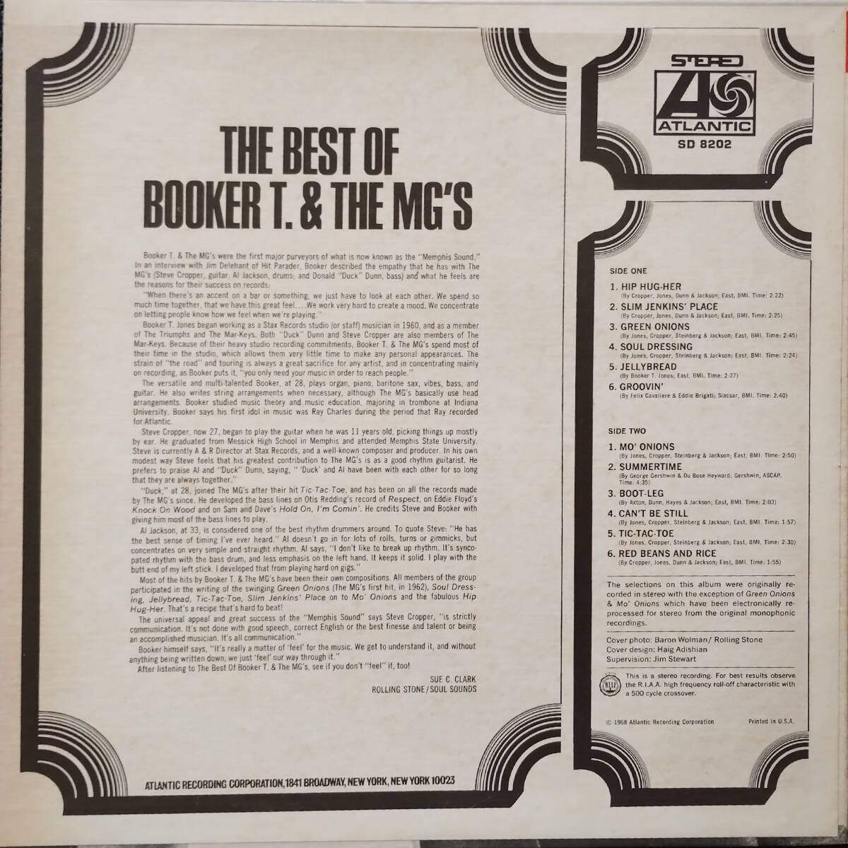 Booker T. & The MG'S The best of ブッカー　T.＆ザ・MG'ｓ　US輸入盤_画像2