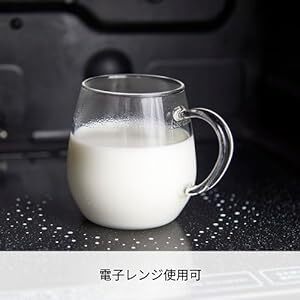 HARIO(ハリオ) ラウンドマグ 2個セット 360ml コーヒー ティー グラス 電子レンジ・食洗器OK 耐熱ガラス 日本の画像2