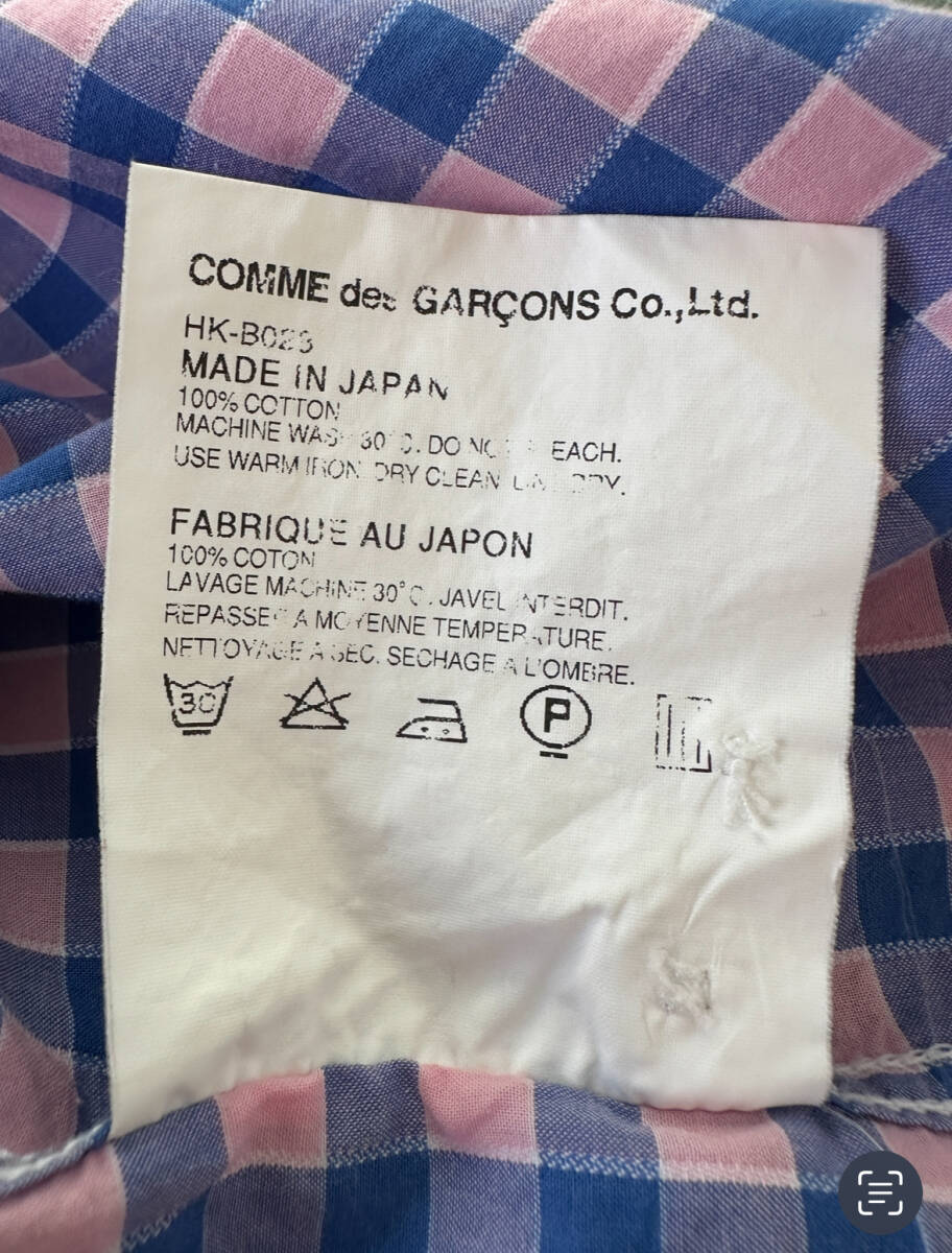 ◎ コム・デ・ギャルソン COMME des GARCONS 半袖シャツ_画像6