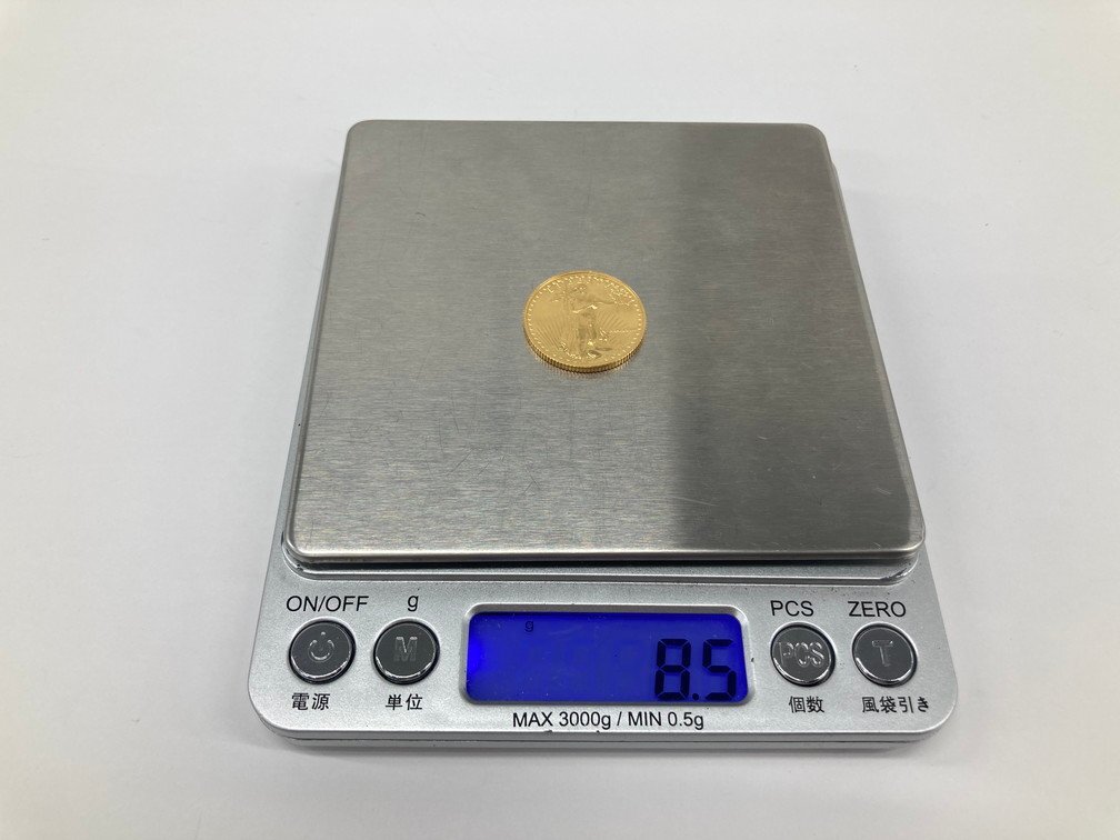 K22　アメリカ　イーグル金貨　1/4oz　10ドル　総重量8.5g【CEAH6067】_画像6