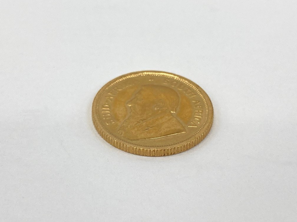 K22　南アフリカ共和国　クルーガーランド金貨　1/10oz　1984　総重量3.4g【CEAH6011】_画像2