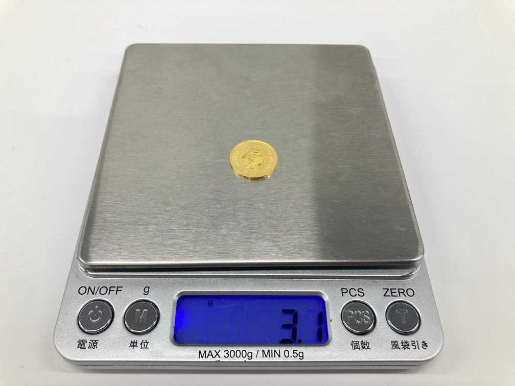 K24IG Australia kangaroo gold coin 1/10oz 2005 gross weight 3.1g[CEAH6045]