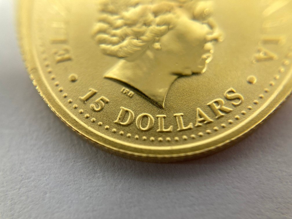 K24IG Australia kangaroo gold coin 1/10oz 2005 gross weight 3.1g[CEAH6045]