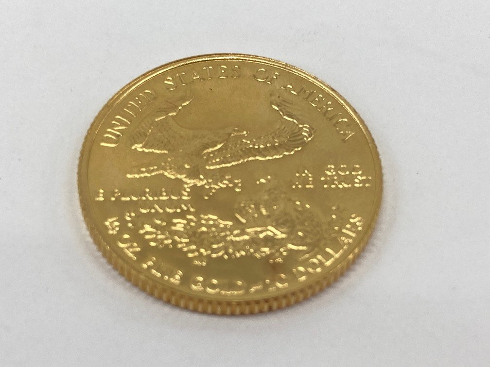 K22　アメリカ　イーグル金貨　1/4oz　10ドル　総重量8.5g【CEAH6067】_画像1