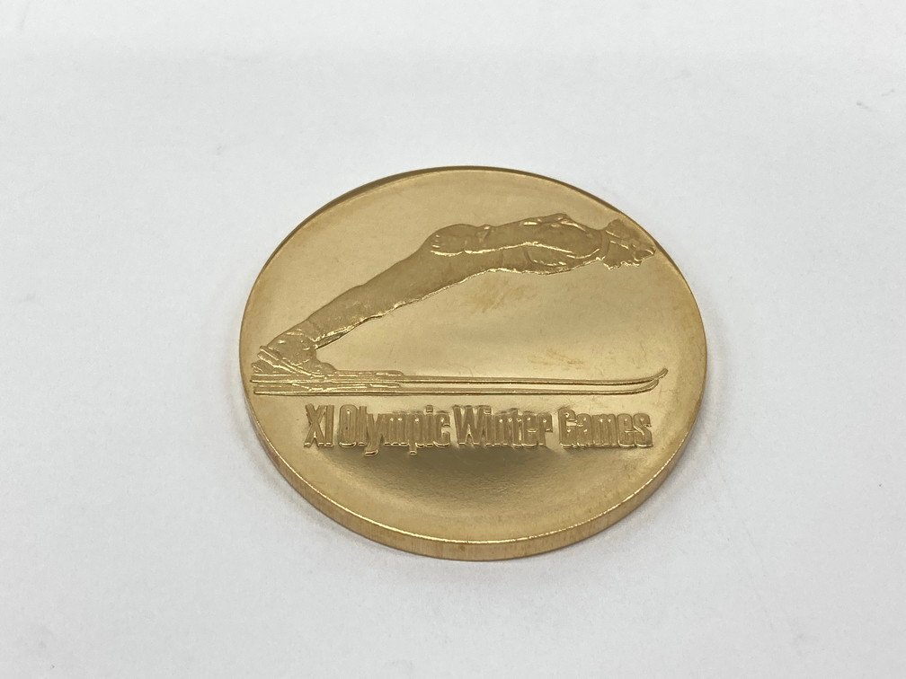 K18 EXPO70 Sapporo Olympic зима собрание память золотой медаль 750 печать 2 листов суммировать полная масса 40.1g[CEAH6048]