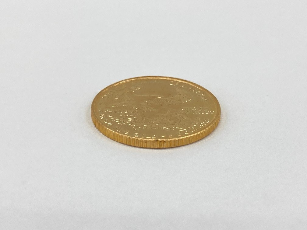 K22 America Eagle gold coin 1/10oz 5 dollar 1997 gross weight 3.4g[CEAH6082]