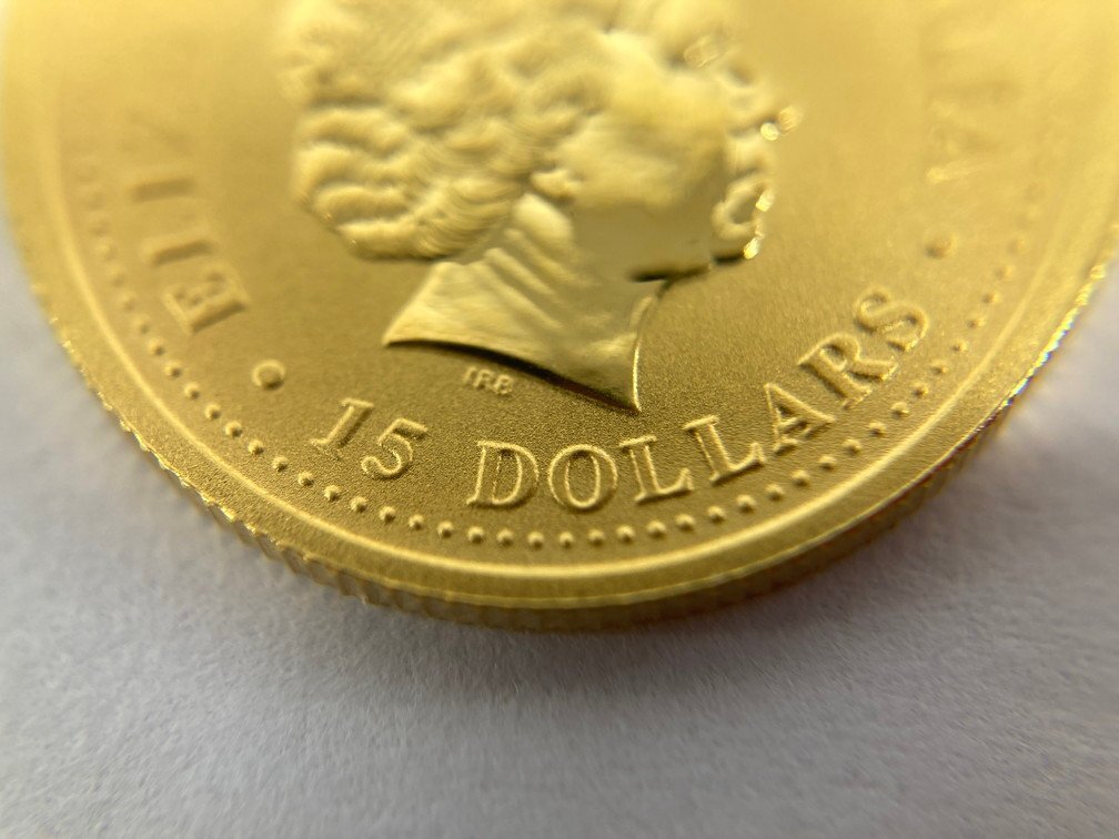 K24IG　オーストラリア　カンガルー金貨　1/10oz　2006　総重量3.1g【CEAH6055】_画像6