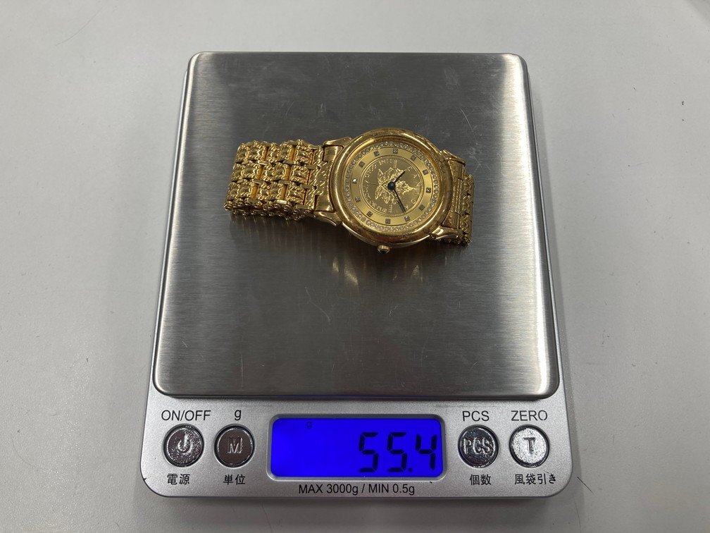 ELGIN エルジン 腕時計 不動品 925刻印 55.4g メイプルリーフ金貨 FK368R【CEAN8003】_画像7