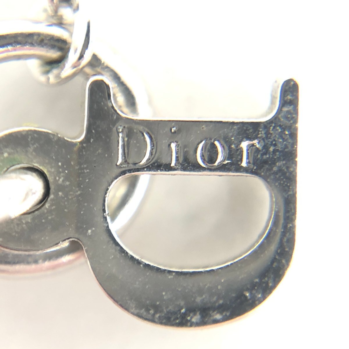 Dior ディオール ラインストーン ロゴ ネックレス【CEAD4031】の画像5